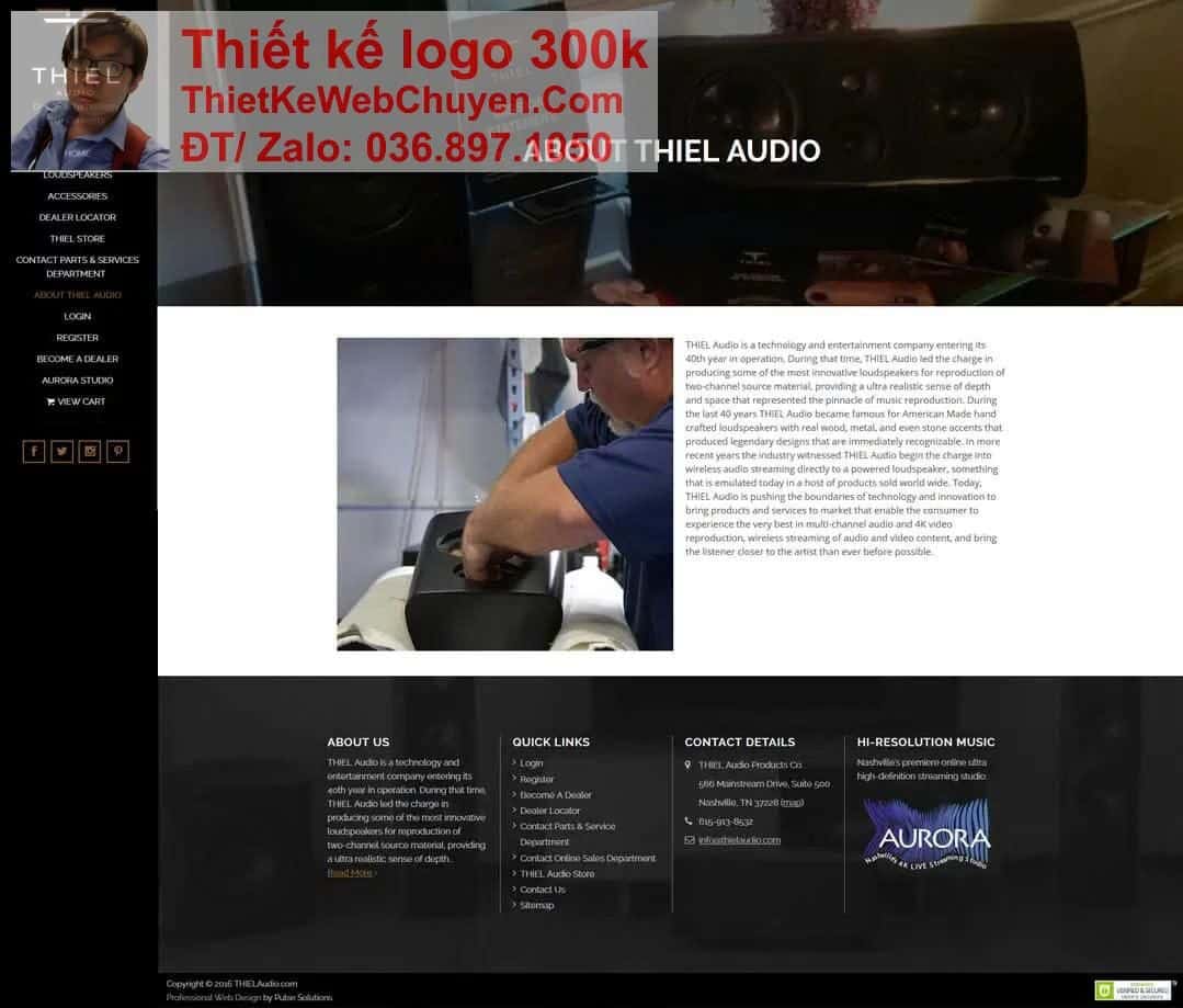 Thiết kế web công ty bán loa chuyên nghiệp Thiết kế web công ty bán loa chuyên nghiệp