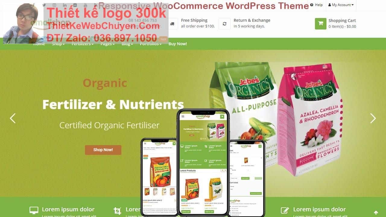 Thiết kế web công ty bán phân bón chuyên nghiệp Thiết kế web công ty bán phân bón chuyên nghiệp