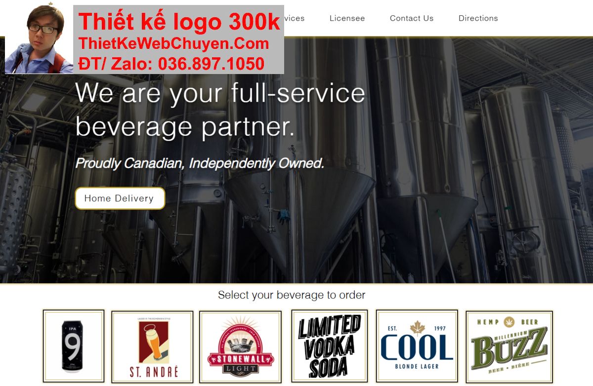 Thiết kế web công ty bia nước ngọt chuyên nghiệp Thiết kế web công ty bia nước ngọt chuyên nghiệp