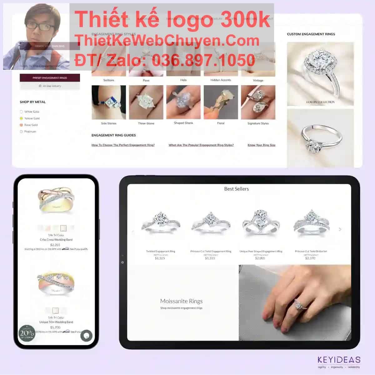 Thiết kế web công ty đá quý chuyên nghiệp Thiết kế web công ty đá quý chuyên nghiệp