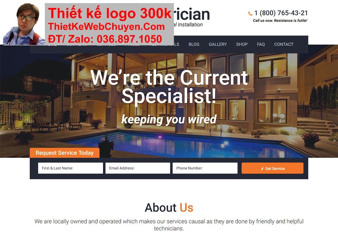 Thiết kế web công ty điện nước chuyên nghiệp Thiết kế web công ty điện nước chuyên nghiệp