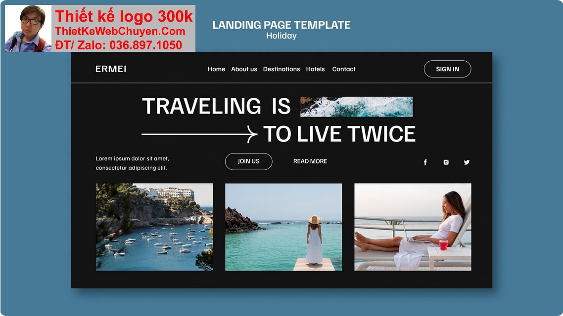 Thiết kế web công ty du lịch tour chuyên nghiệp