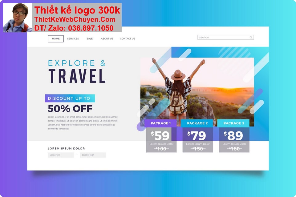 Thiết kế web công ty du lịch tour chuyên nghiệp