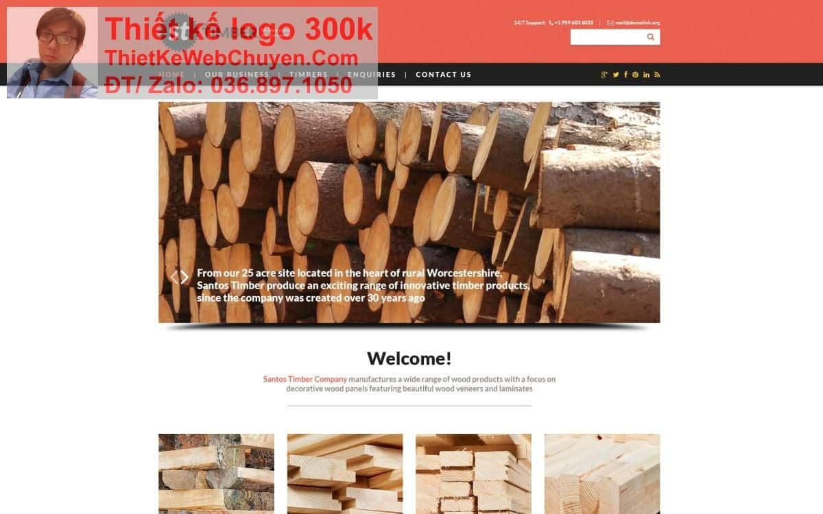 Thiết kế web công ty gỗ chuyên nghiệp Thiết kế web công ty gỗ chuyên nghiệp