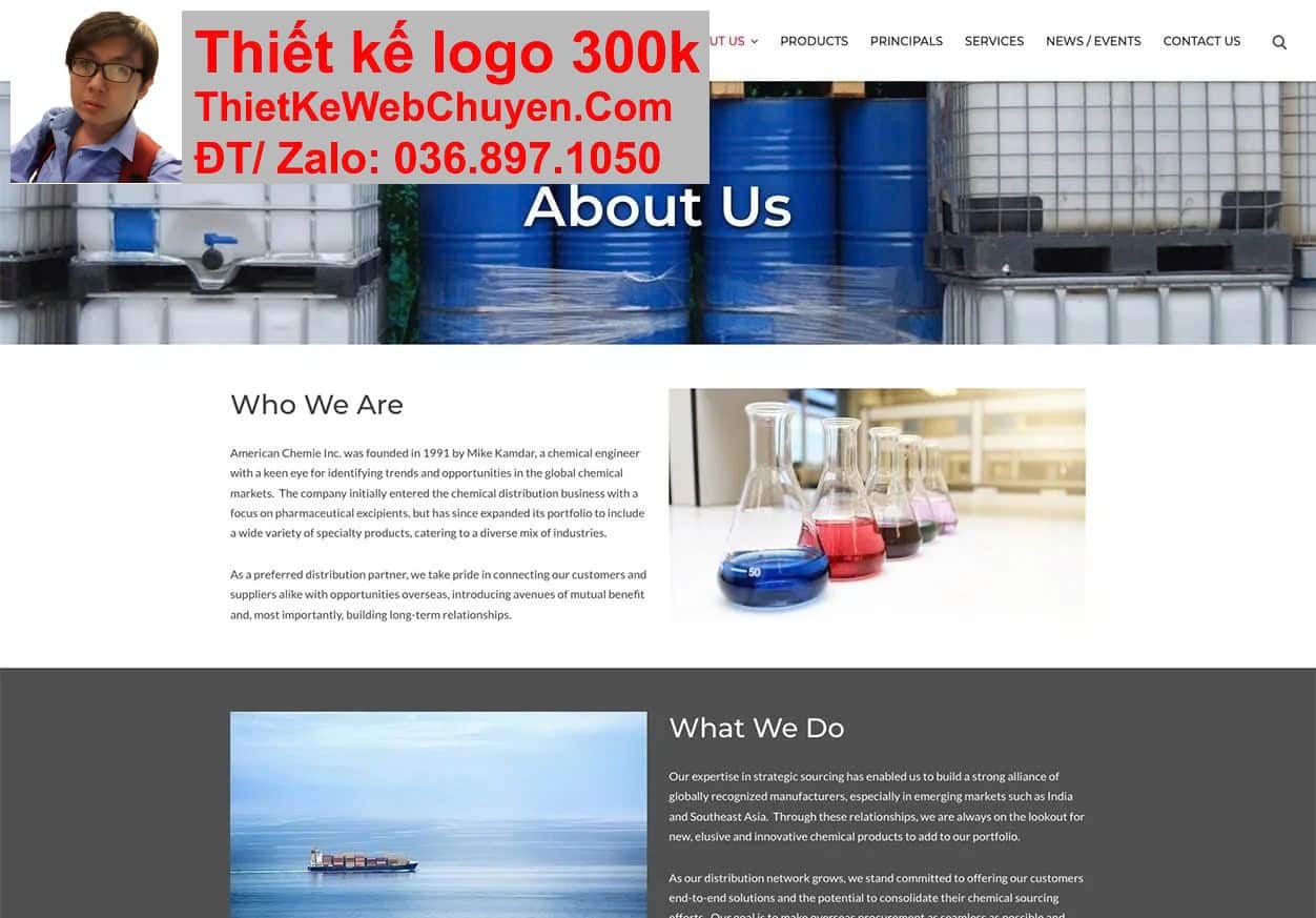 Thiết kế web công ty hóa chất chuyên nghiệp Thiết kế web công ty hóa chất chuyên nghiệp