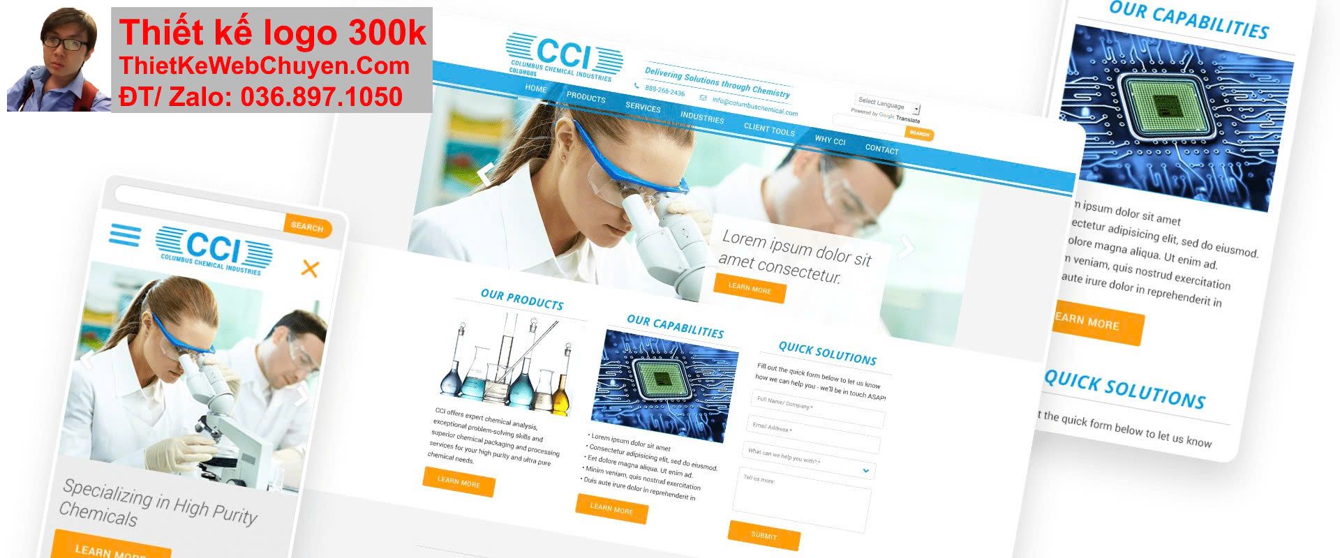 Thiết kế web công ty hóa chất chuyên nghiệp Thiết kế web công ty hóa chất chuyên nghiệp