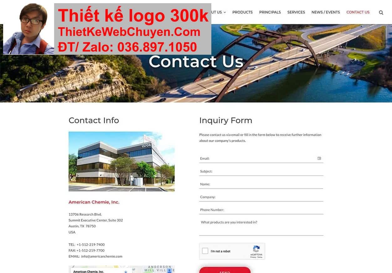 Thiết kế web công ty hóa chất chuyên nghiệp Thiết kế web công ty hóa chất chuyên nghiệp