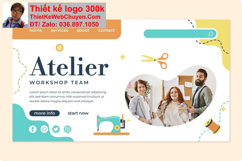 Thiết kế web công ty may đồng phục chuyên nghiệp