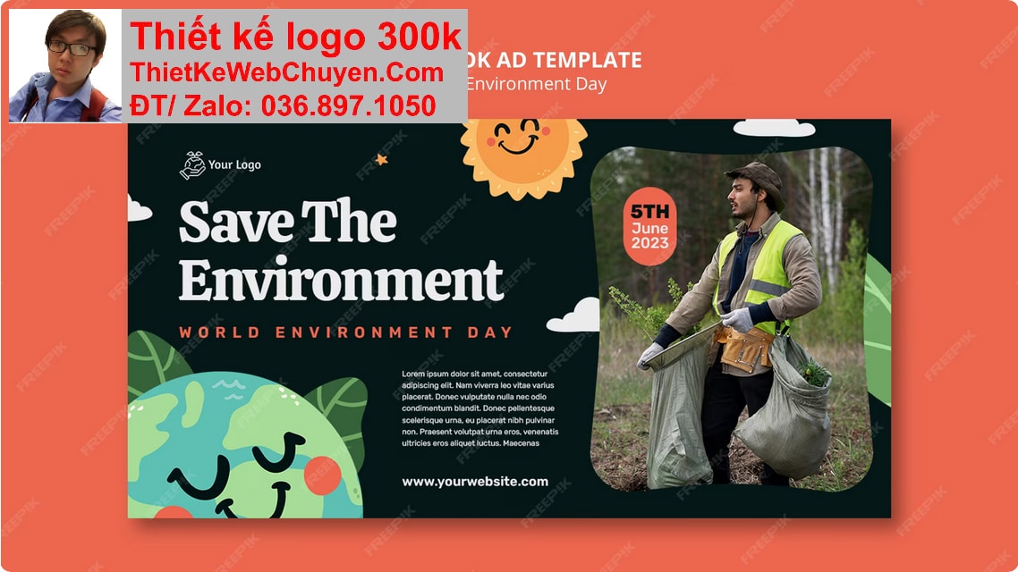 Thiết kế web công ty môi trường chuyên nghiệp