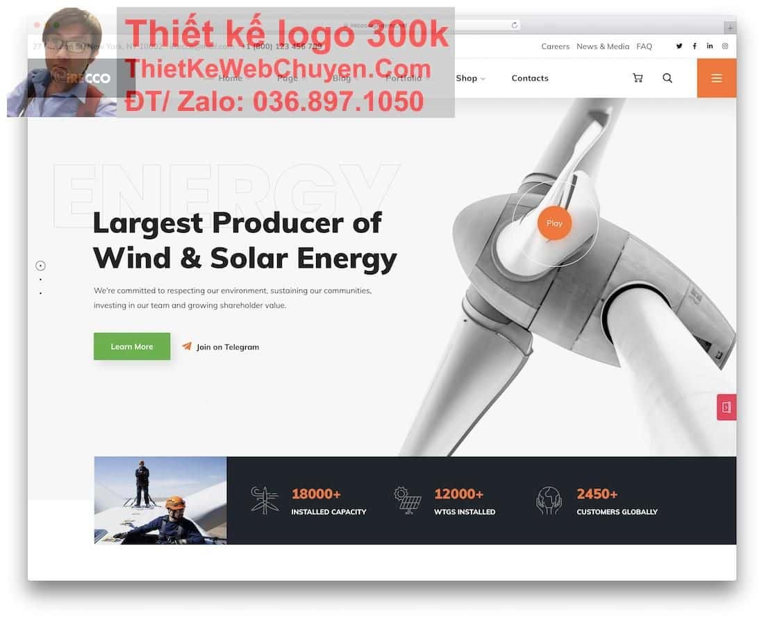 Thiết kế web công ty năng lượng mặt trời solar chuyên nghiệp Thiết kế web công ty năng lượng mặt trời solar chuyên nghiệp