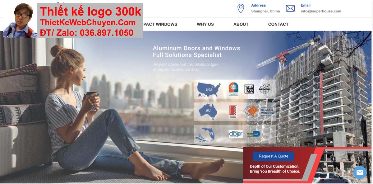 Thiết kế web công ty nhôm kính chuyên nghiệp Thiết kế web công ty nhôm kính chuyên nghiệp