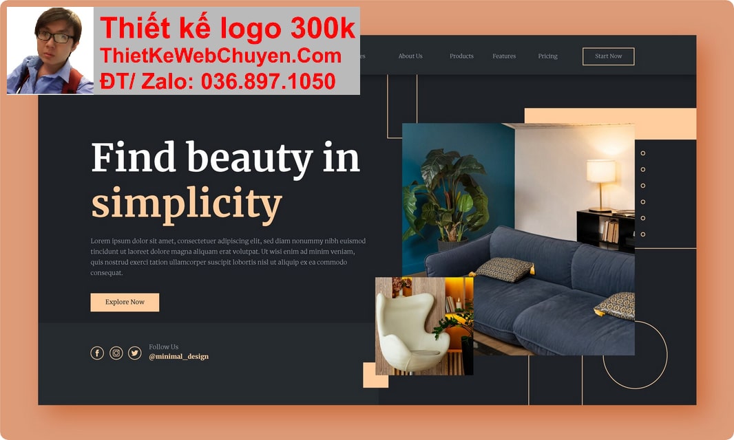 Thiết kế web công ty nội thất chuyên nghiệp