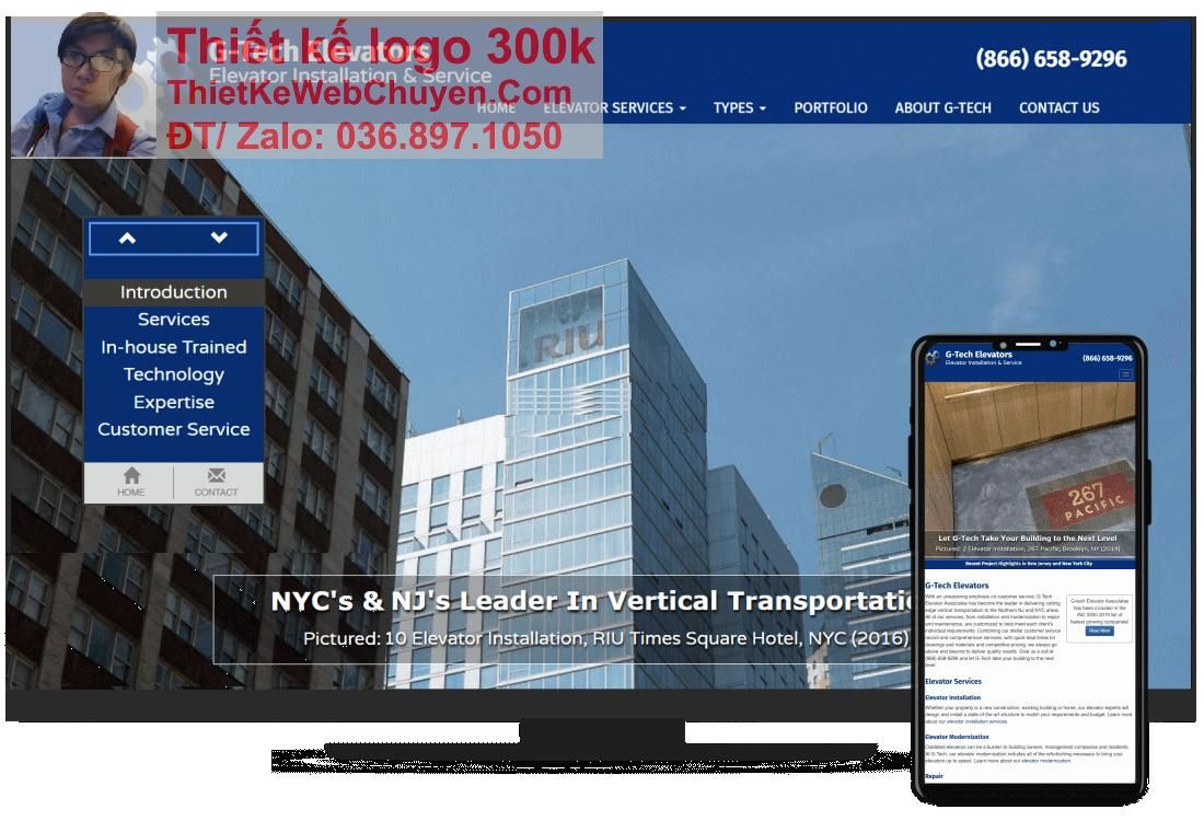 Thiết kế web công ty thang máy chuyên nghiệp Thiết kế web công ty thang máy chuyên nghiệp