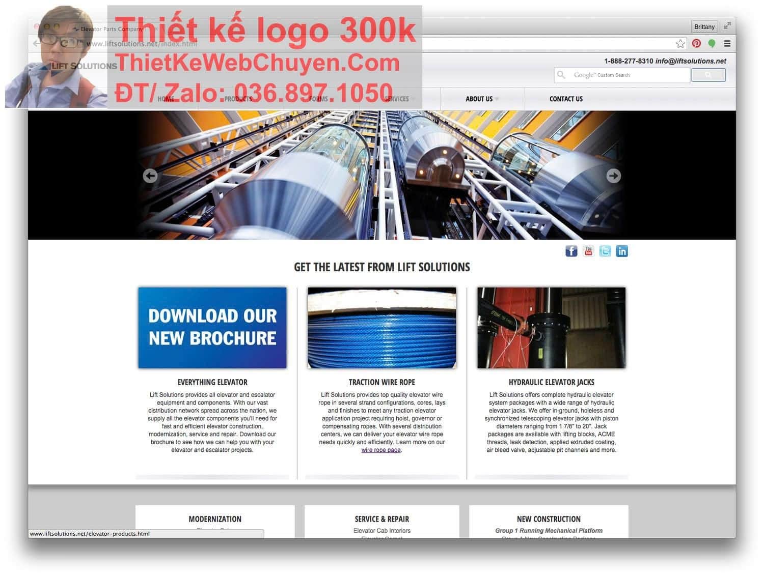 Thiết kế web công ty thang máy chuyên nghiệp Thiết kế web công ty thang máy chuyên nghiệp