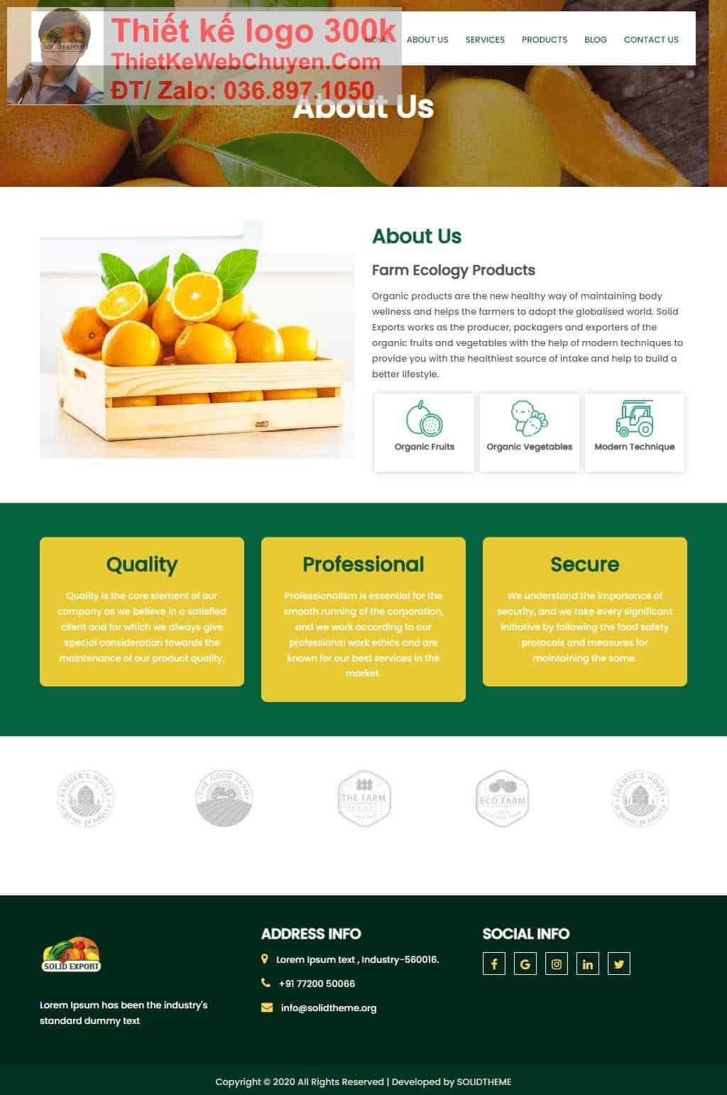 Thiết kế web công ty thương mại xuất khẩu chuyên nghiệp Thiết kế web công ty thương mại xuất khẩu chuyên nghiệp