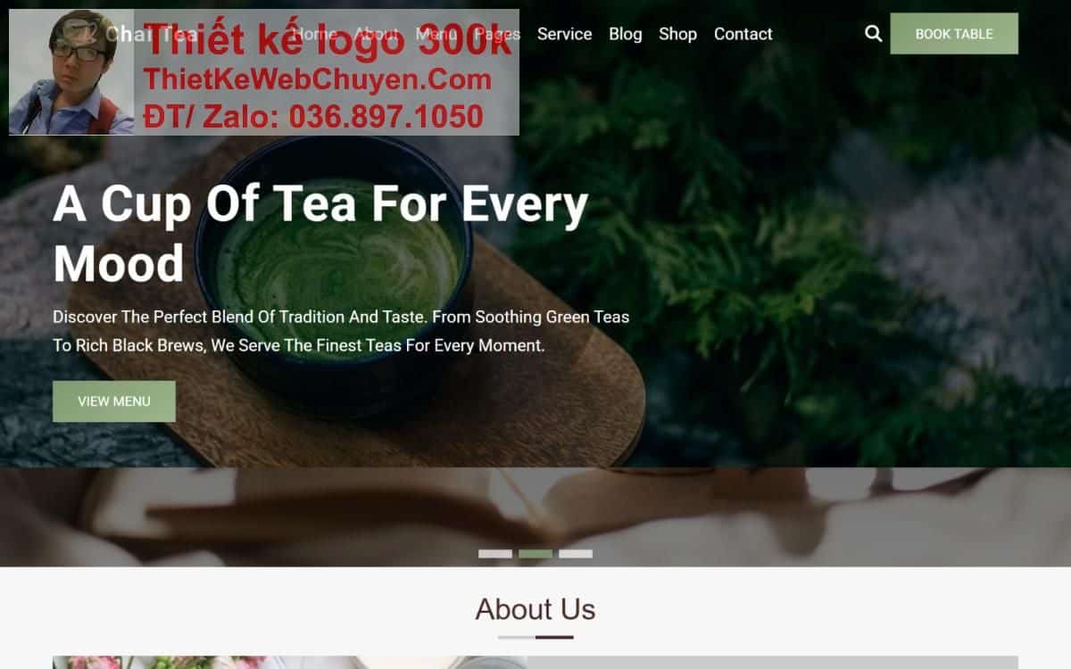Thiết kế web công ty trà xanh chuyên nghiệp Thiết kế web công ty trà xanh chuyên nghiệp