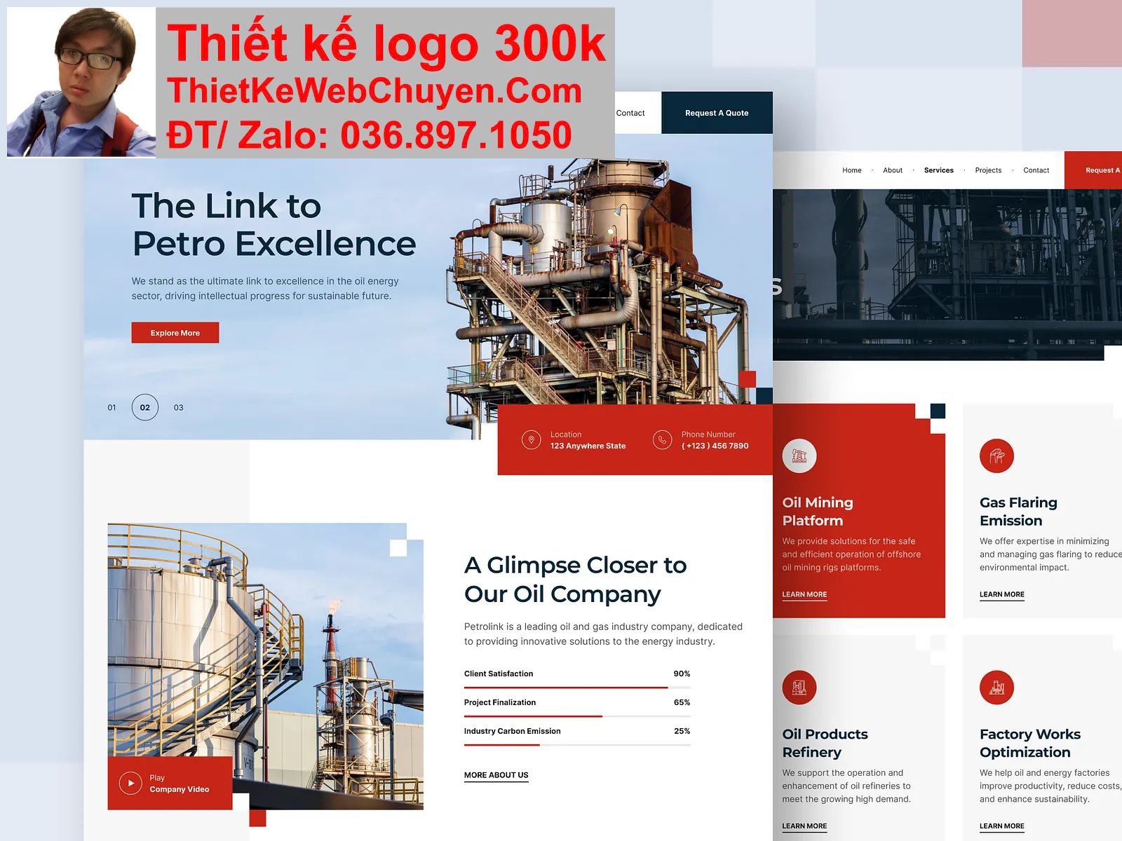 Thiết kế web công ty xăng dầu chuyên nghiệp Thiết kế web công ty xăng dầu chuyên nghiệp