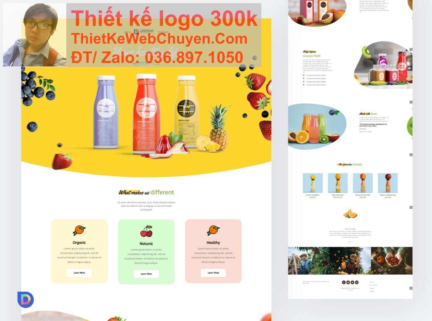 Thiết kế web cửa hàng nước ép sinh tố chuyên nghiệp Thiết kế web cửa hàng nước ép sinh tố chuyên nghiệp