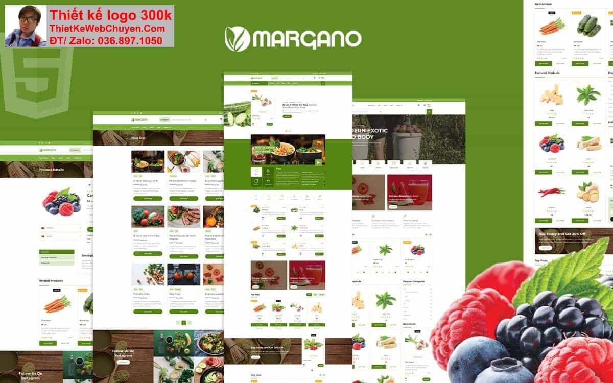 Thiết kế web cửa hàng trái cây tươi chuyên nghiệp Thiết kế web cửa hàng trái cây tươi chuyên nghiệp