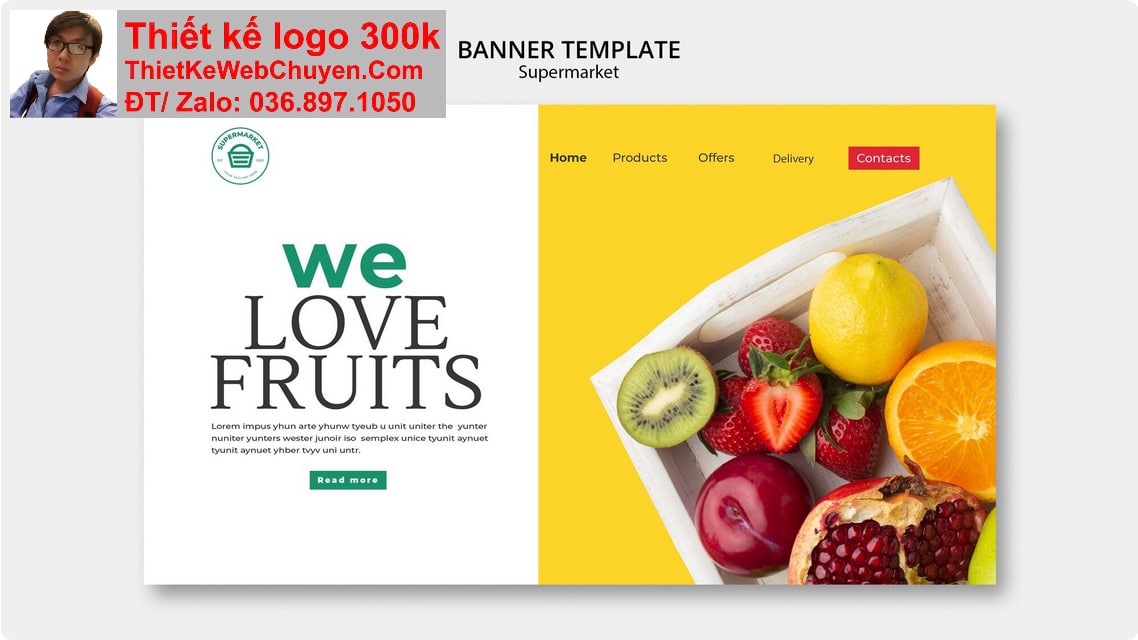 Thiết kế web cửa hàng trái cây tươi chuyên nghiệp