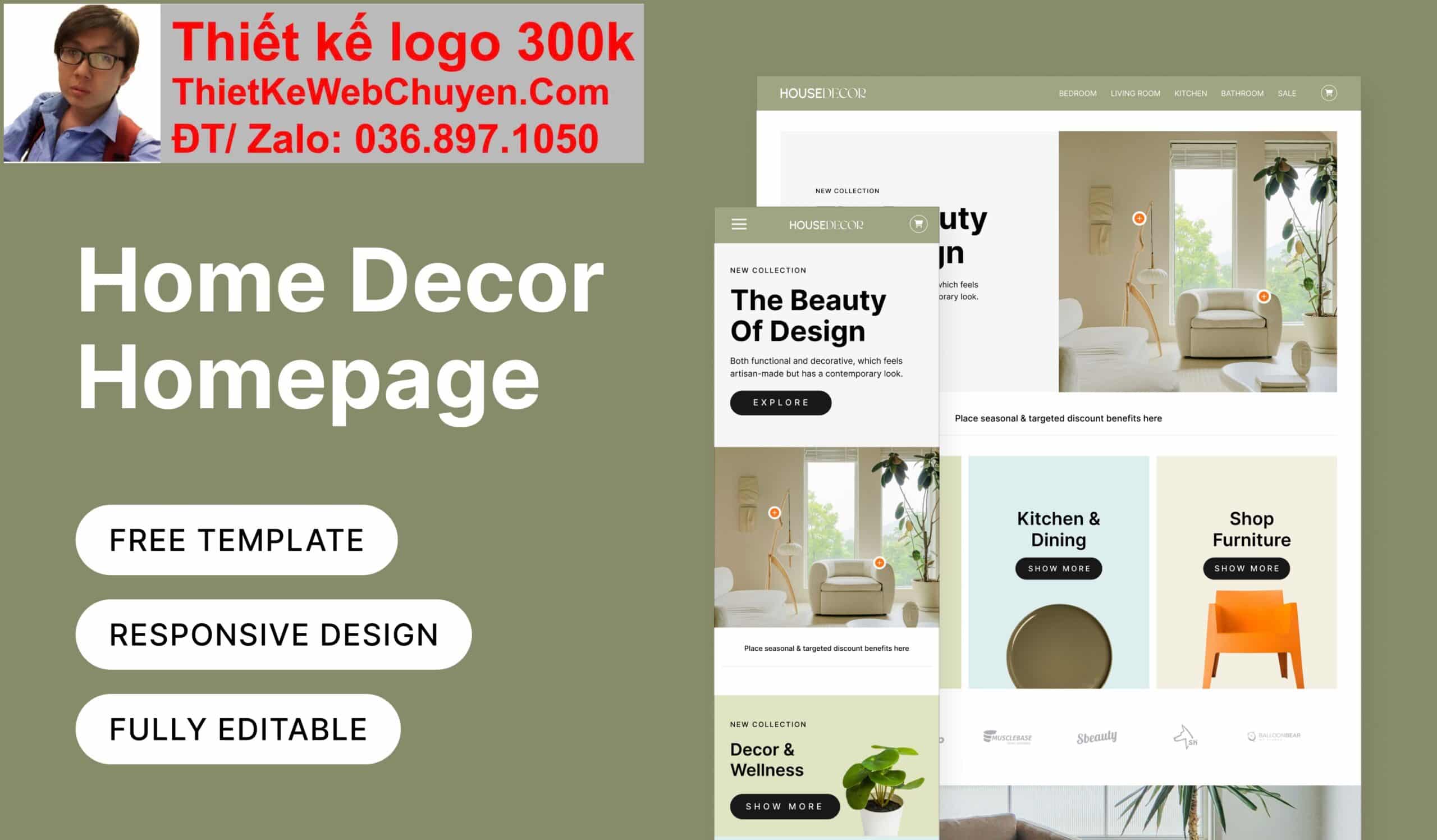 Thiết kế web cửa hàng trang trí decor chuyên nghiệp Thiết kế web cửa hàng trang trí decor chuyên nghiệp