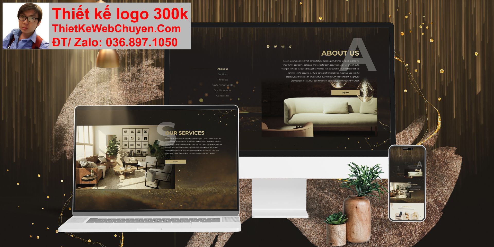 Thiết kế web cửa hàng trang trí decor chuyên nghiệp Thiết kế web cửa hàng trang trí decor chuyên nghiệp