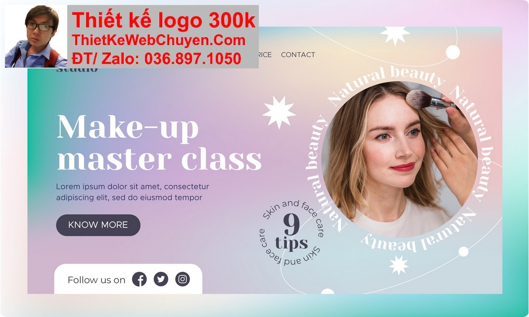 Thiết kế web đào tạo dạy trang điểm chuyên nghiệp Thiết kế web đào tạo dạy trang điểm chuyên nghiệp