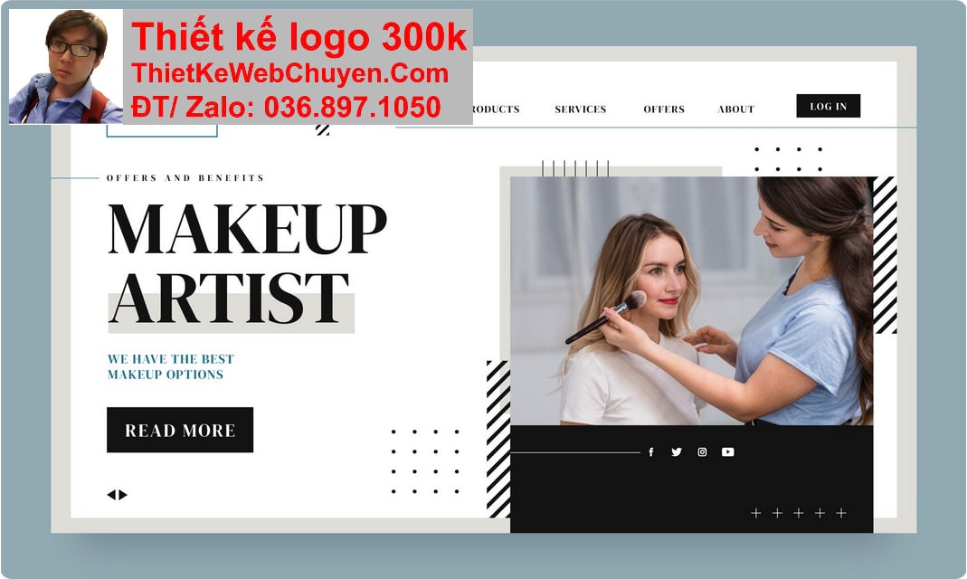 Thiết kế web đào tạo dạy trang điểm chuyên nghiệp Thiết kế web đào tạo dạy trang điểm chuyên nghiệp