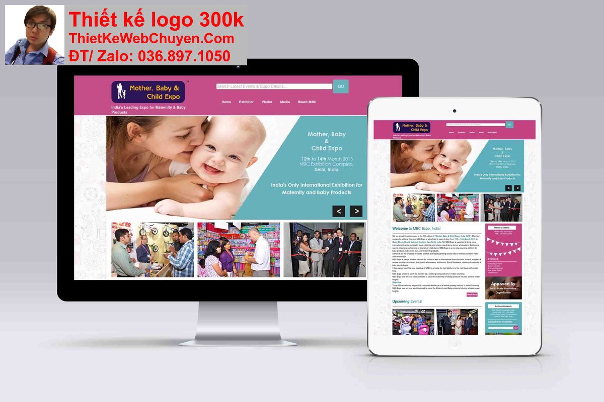 Thiết kế web dịch vụ chăm sóc mẹ và bé chuyên nghiệp Thiết kế web dịch vụ chăm sóc mẹ và bé chuyên nghiệp