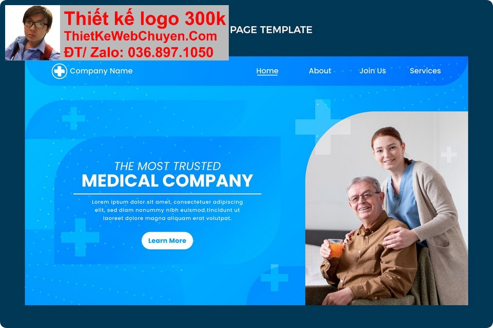 Thiết kế web dịch vụ chăm sóc sức khỏe tại nhà chuyên nghiệp