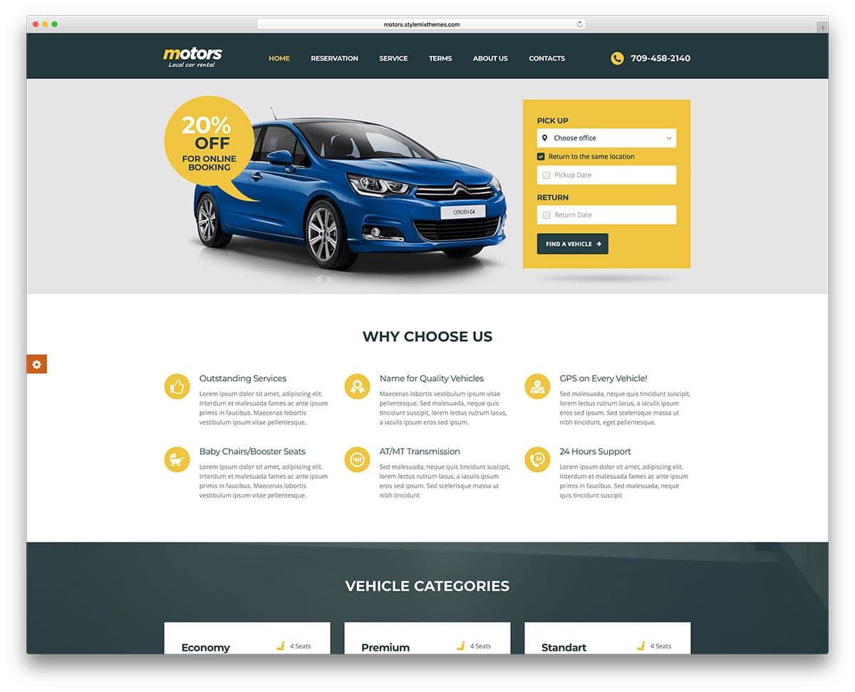 Thiết kế web dịch vụ cho thuê xe chuyên nghiệp Thiết kế web dịch vụ cho thuê xe chuyên nghiệp