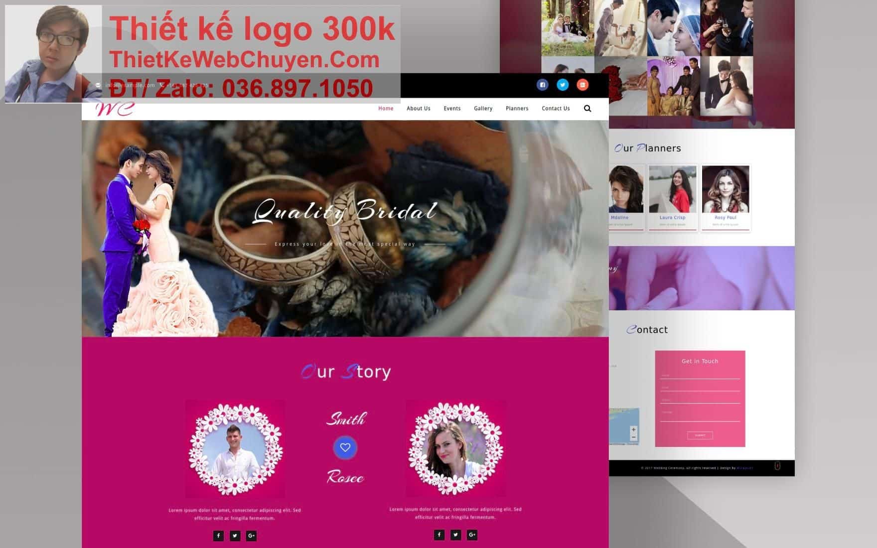 Thiết kế web dịch vụ cưới hỏi chuyên nghiệp Thiết kế web dịch vụ cưới hỏi chuyên nghiệp