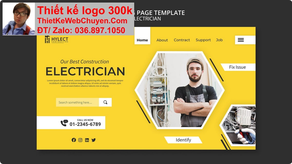 Thiết kế web dịch vụ sửa điện lạnh chuyên nghiệp