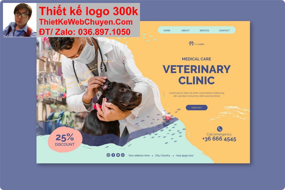 Thiết kế web dịch vụ thú y chuyên nghiệp Thiết kế web dịch vụ thú y chuyên nghiệp