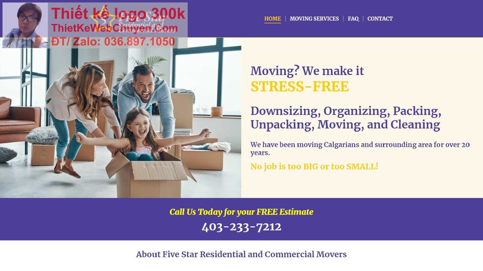 Thiết kế web dịch vụ vận chuyển nhà chuyên nghiệp Thiết kế web dịch vụ vận chuyển nhà chuyên nghiệp