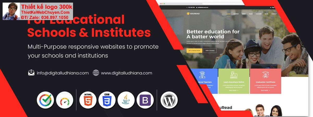 Thiết kế web giáo dục đào tạo chuyên nghiệp Thiết kế web giáo dục đào tạo chuyên nghiệp