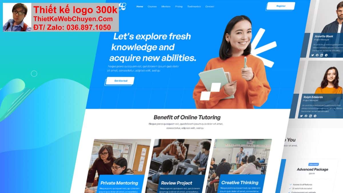 Thiết kế web giáo dục đào tạo chuyên nghiệp Thiết kế web giáo dục đào tạo chuyên nghiệp