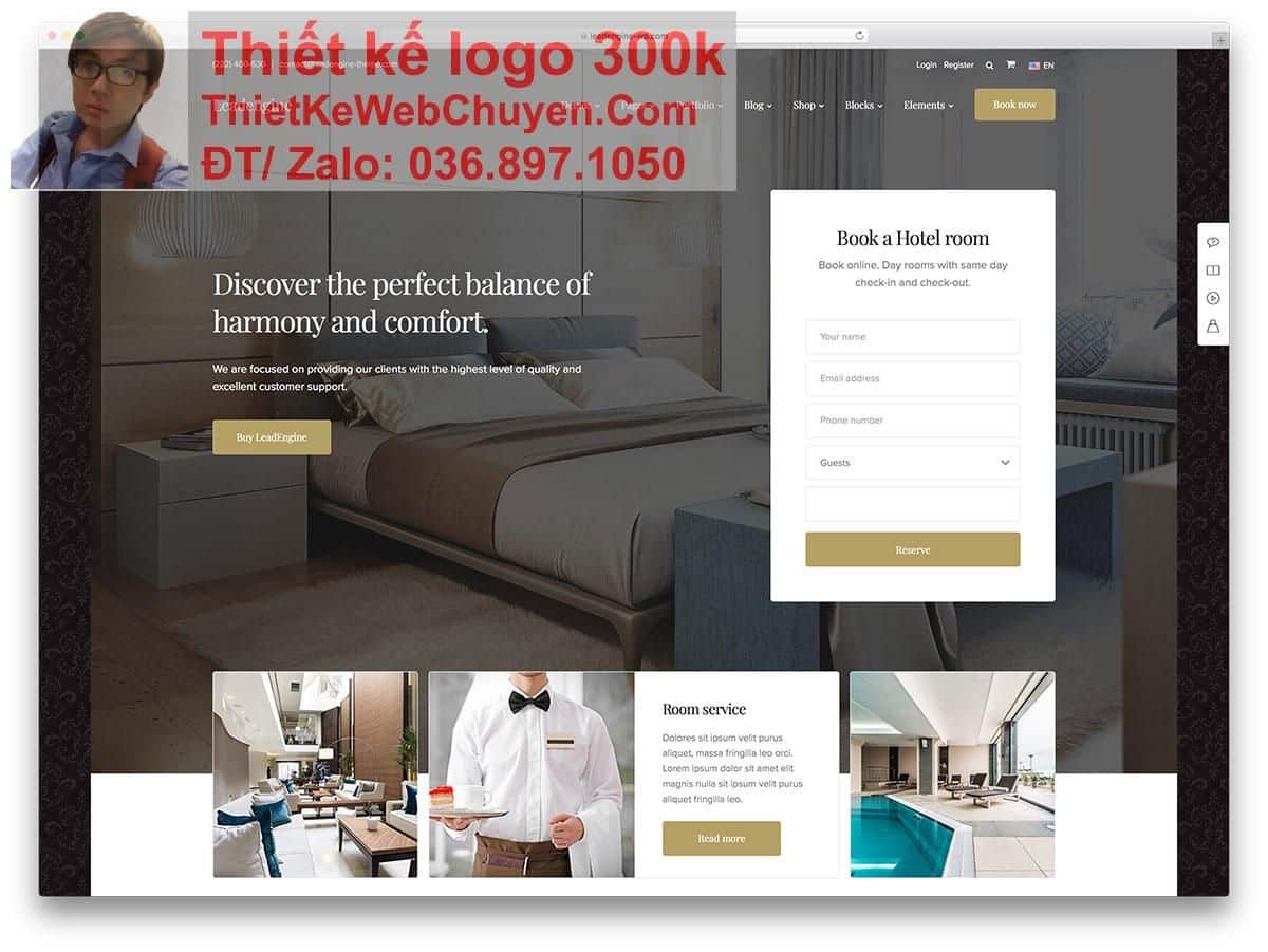 Thiết kế web khách sạn nhà nghỉ resort chuyên nghiệp Thiết kế web khách sạn nhà nghỉ resort chuyên nghiệp