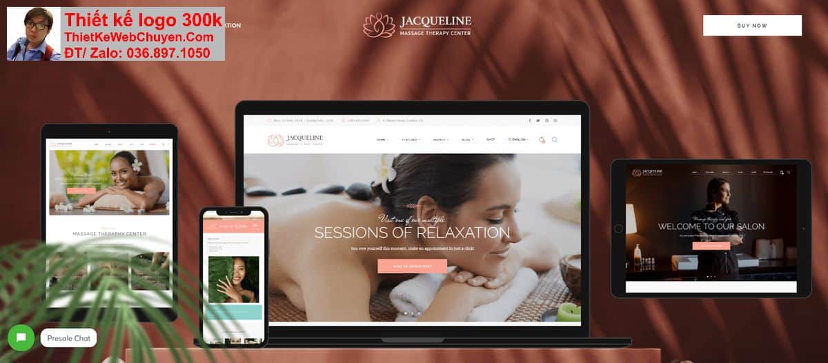 Thiết kế web massage chuyên nghiệp Thiết kế web massage chuyên nghiệp