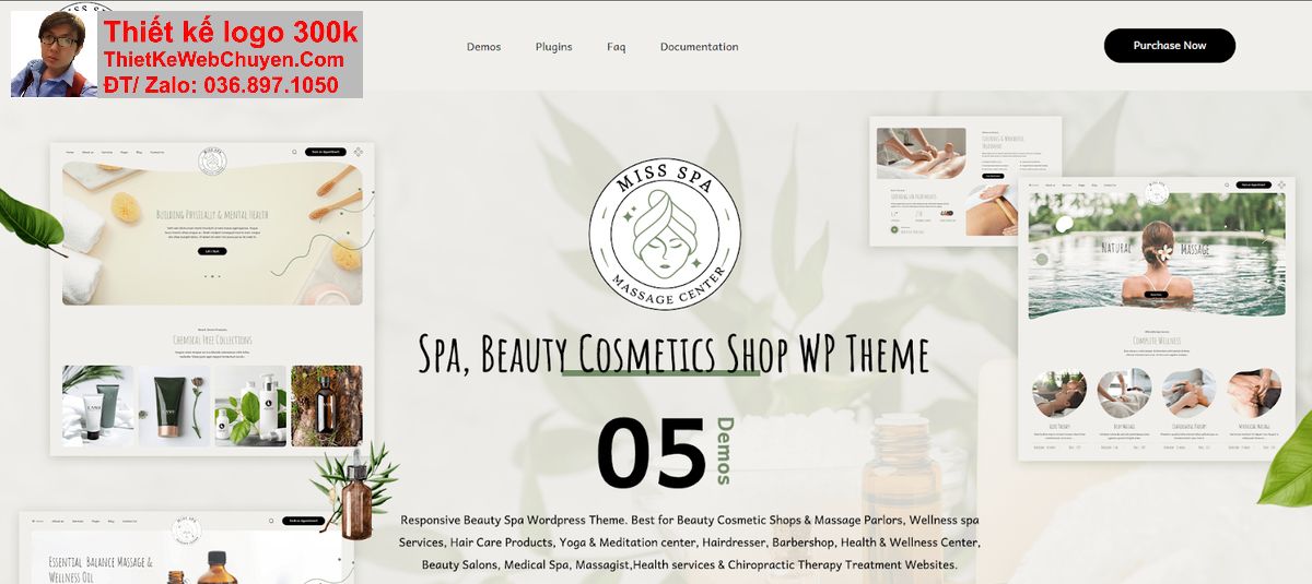 Thiết kế web massage chuyên nghiệp Thiết kế web massage chuyên nghiệp