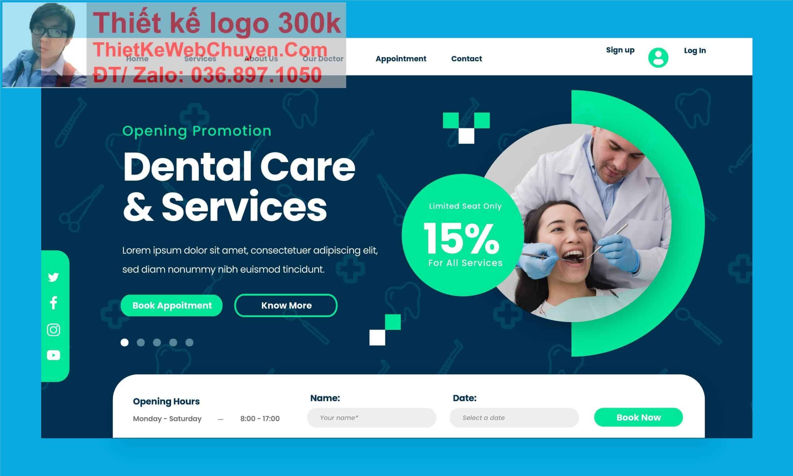 Thiết kế web nha khoa răng chuyên nghiệp Thiết kế web nha khoa răng chuyên nghiệp