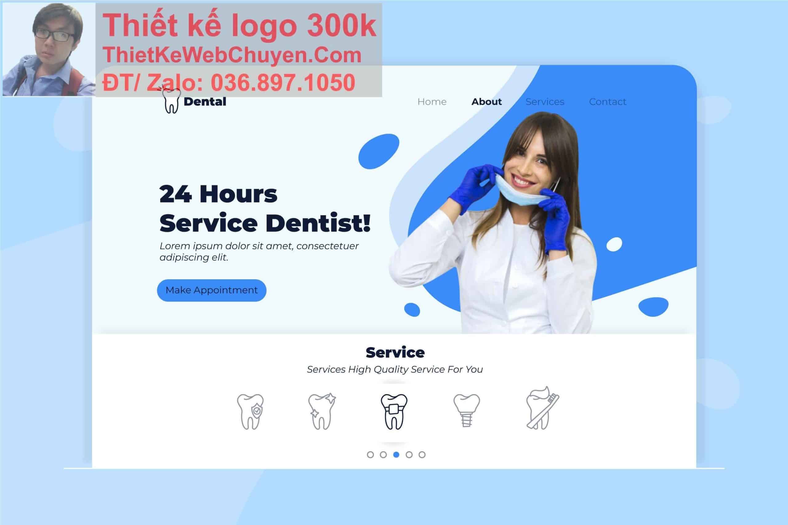 Thiết kế web nha khoa răng chuyên nghiệp Thiết kế web nha khoa răng chuyên nghiệp