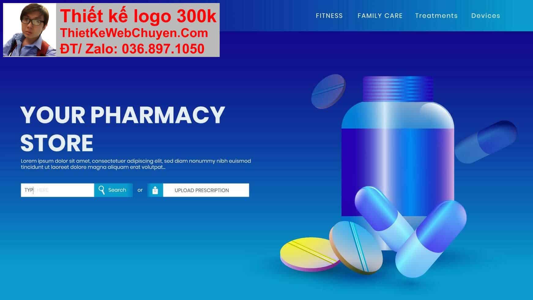 Thiết kế web nhà thuốc công ty dược phẩm chuyên nghiệp Thiết kế web nhà thuốc công ty dược phẩm chuyên nghiệp