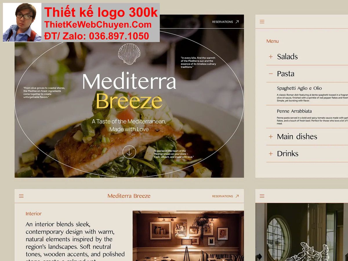 Thiết kế web quán ăn ẩm thực chuyên nghiệp Thiết kế web quán ăn ẩm thực chuyên nghiệp