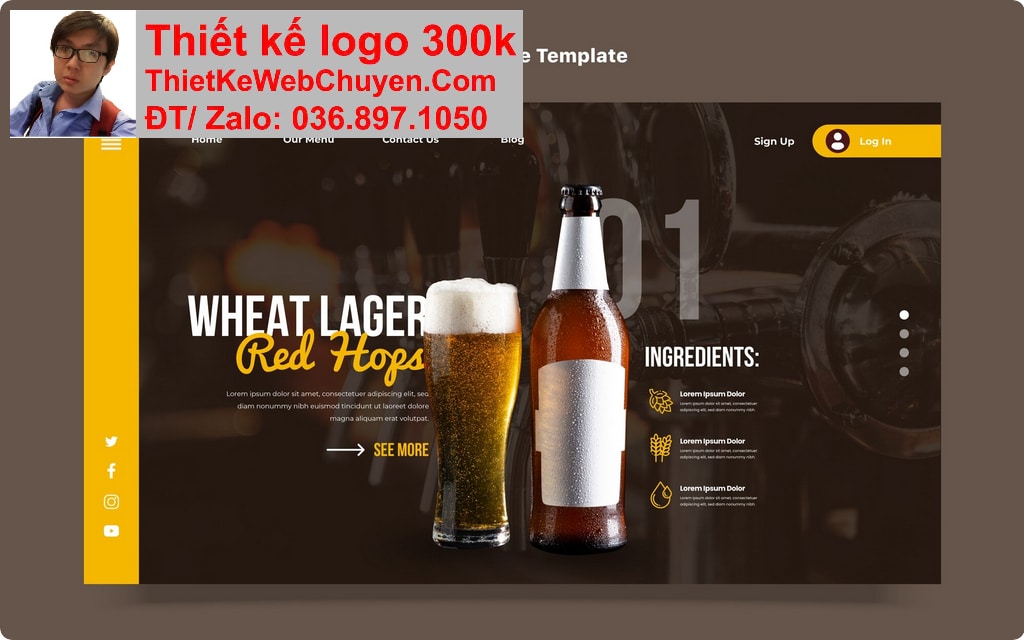 Thiết kế web quán nhậu chuyên nghiệp Thiết kế web quán nhậu chuyên nghiệp
