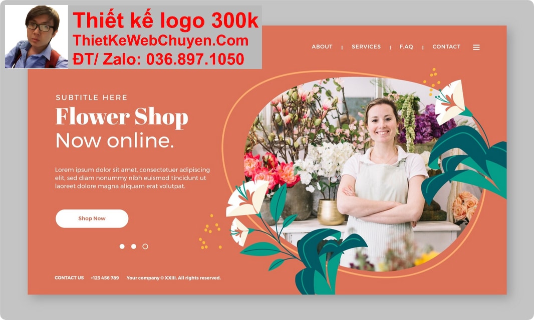 Thiết kế web shop bán hoa tươi chuyên nghiệp