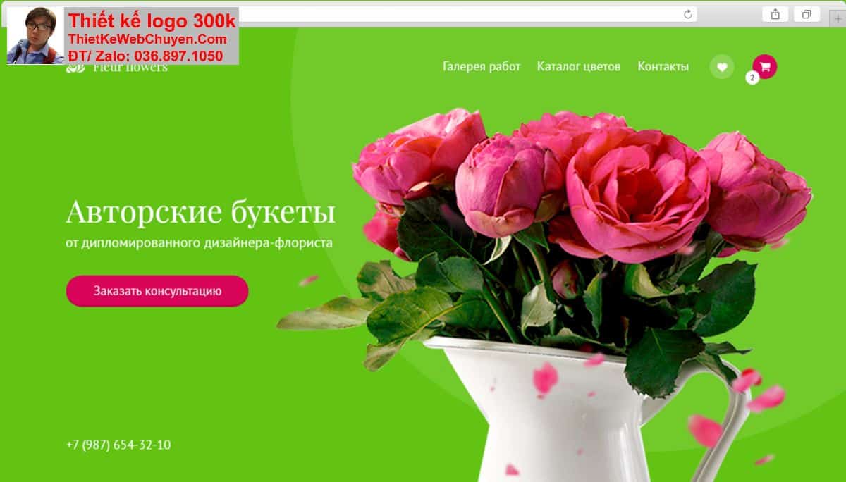 Thiết kế web shop bán hoa tươi chuyên nghiệp Thiết kế web shop bán hoa tươi chuyên nghiệp