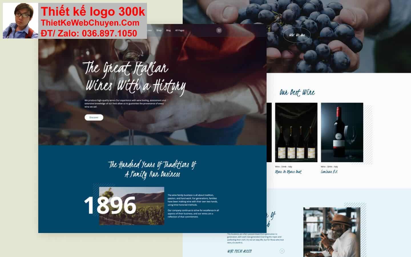 Thiết kế web shop bán rượu vang chuyên nghiệp Thiết kế web shop bán rượu vang chuyên nghiệp