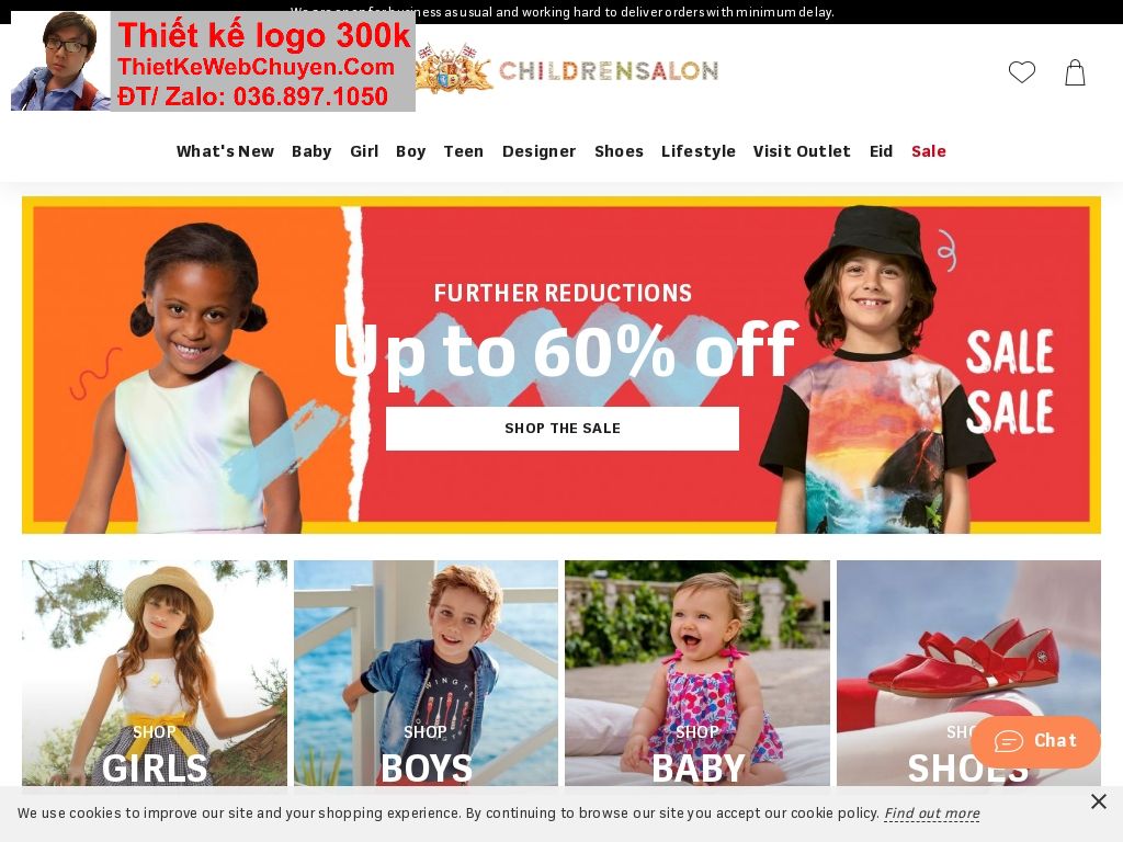 Thiết kế web shop đồ trẻ em kid chuyên nghiệp Thiết kế web shop đồ trẻ em kid chuyên nghiệp