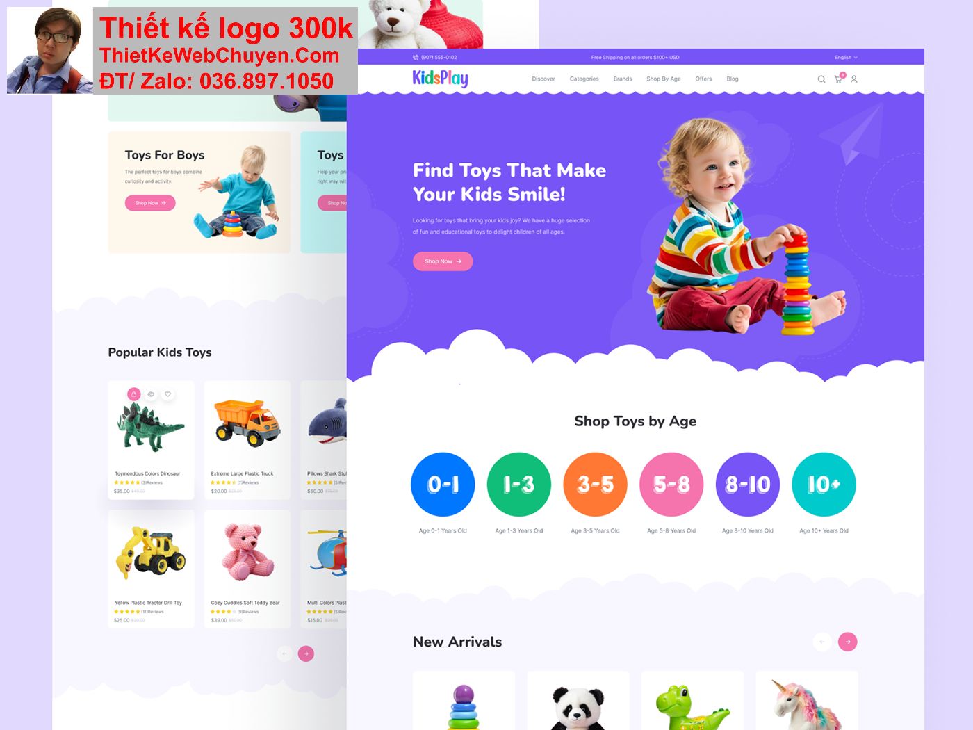 Thiết kế web shop đồ trẻ em chuyên nghiệp Thiết kế web shop đồ trẻ em chuyên nghiệp